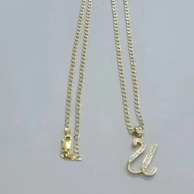 Brand New Sterling Silver 925 Letter U Necklace