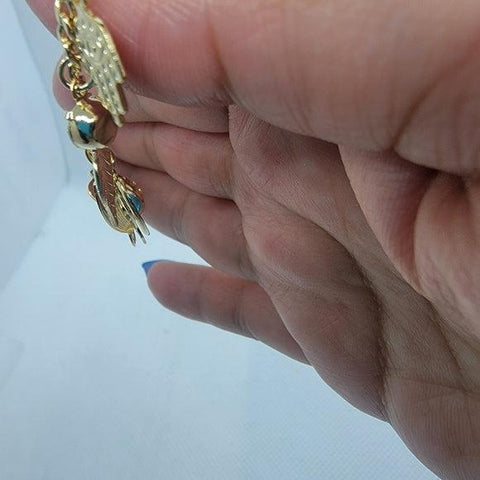 Brand New Brazilian 18k Gold Filled lucky Charm Bracelet