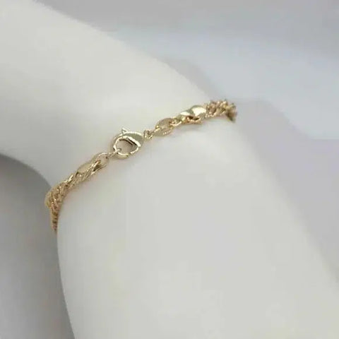 Brand New  Brazilian 18k Gold Filled Multi Lucky Charms Bracelet