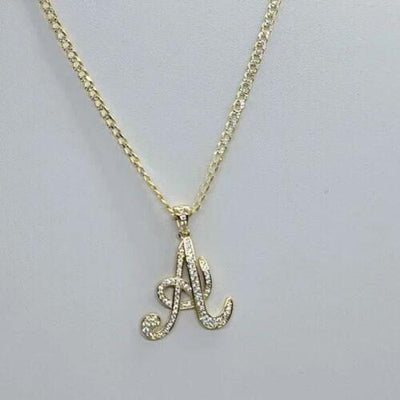 Brand New Sterling Silver 925 Letter A Necklace