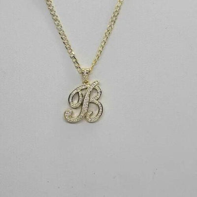 Brand New Sterling Silver 925 Letter B Necklace