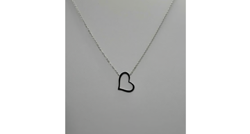 Brand New Stainless Steel Heart Necklace