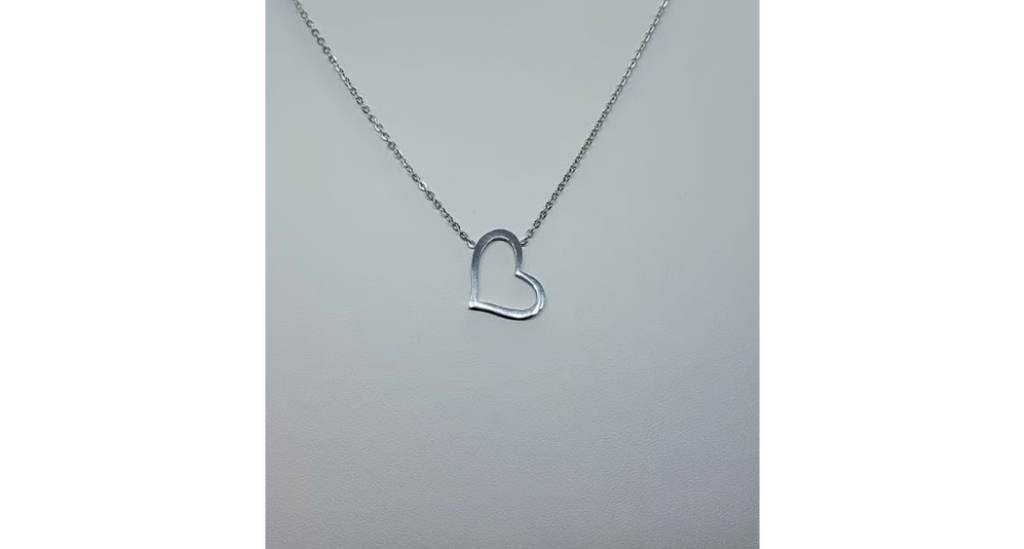 Brand New Stainless Steel Heart Necklace