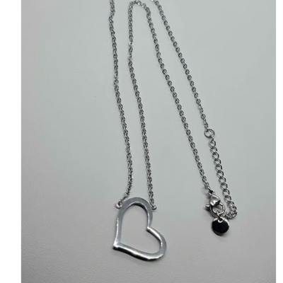Brand New Stainless Steel Heart Necklace