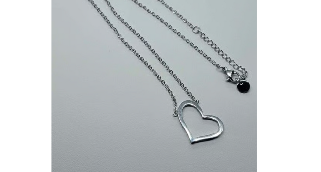 Brand New Stainless Steel Heart Necklace