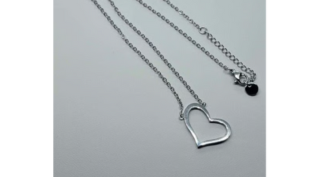 Brand New Stainless Steel Heart Necklace