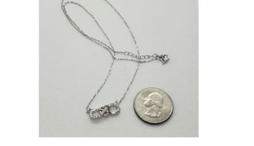 Brand New Sterling Silver 925 Infinite & Heart Necklace