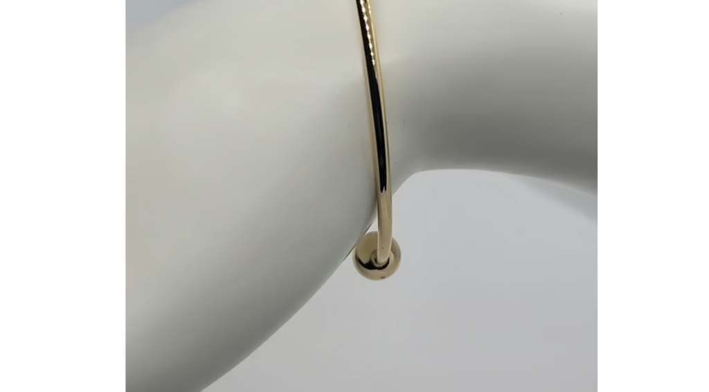 18K Gold-Plated Bracelet with Purple Heart & Key Charm | Brand New