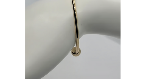 18K Gold-Plated Bracelet with Purple Heart & Key Charm | Brand New