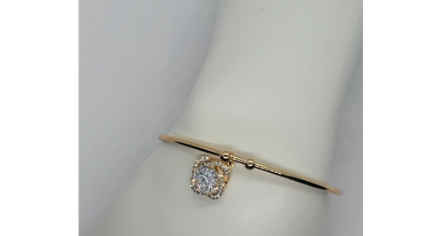 18K Gold-Plated CZ Stone Bracelet – Stylish & Elegant