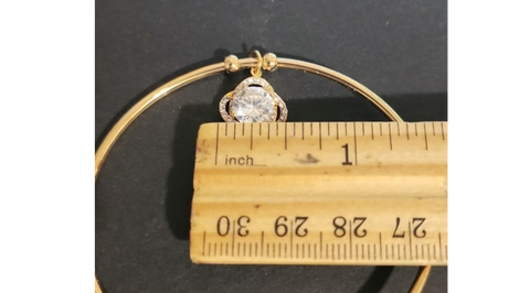 18K Gold-Plated CZ Stone Bracelet – Stylish & Elegant