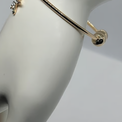 18K Gold-Plated Charm Bracelet – 3 Unique Charms