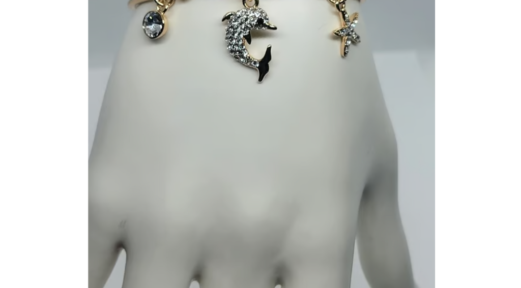 18K Gold-Plated Charm Bracelet – 3 Unique Charms