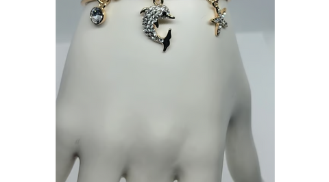 18K Gold-Plated Charm Bracelet – 3 Unique Charms