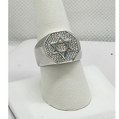 Brand New Sterling Silver 925 Star Of David Ring