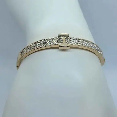 Brand New 18k Gold Plated Bracelet with cubic zirconia stones