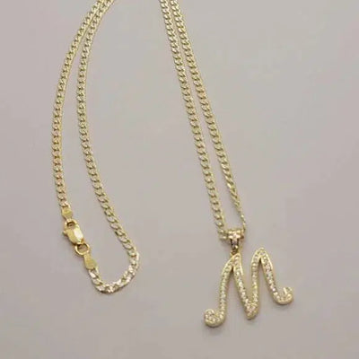 Brand New Sterling Silver 925 Letter M Necklace