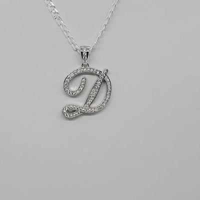 Brand New Sterling Silver 925 Letter D Necklace