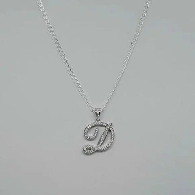 Brand New Sterling Silver 925 Letter D Necklace