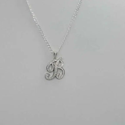 Brand New Sterling Silver 925 Letter B Necklace