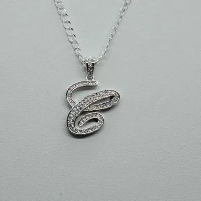 Brand New Sterling Silver 925 Letter C Necklace