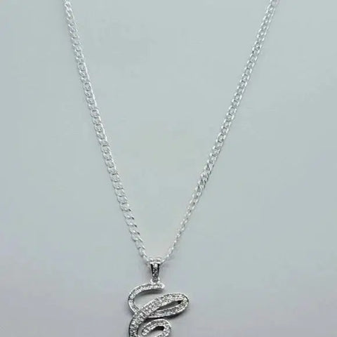 Brand New Sterling Silver 925 Letter C Necklace