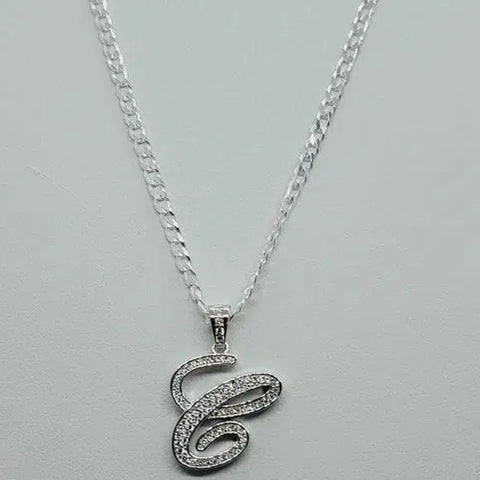 Brand New Sterling Silver 925 Letter C Necklace