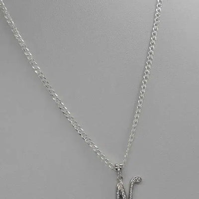 Brand New Sterling Silver 925 Letter N Necklace