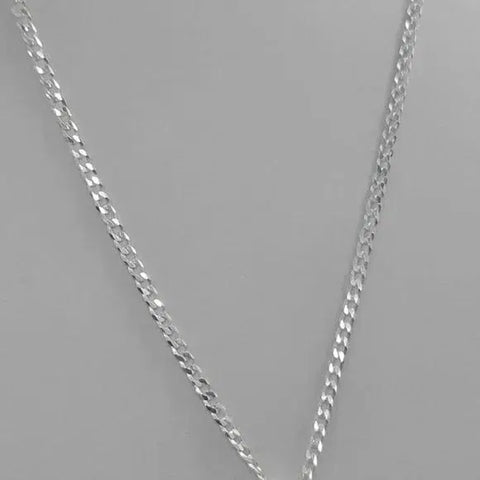 Brand New Sterling Silver 925 Letter Q Necklace