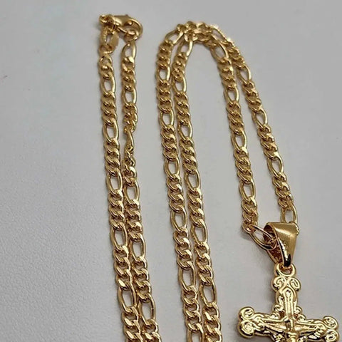 Brand NEW  Brazilian 18k Gold Filled Cross Necklace