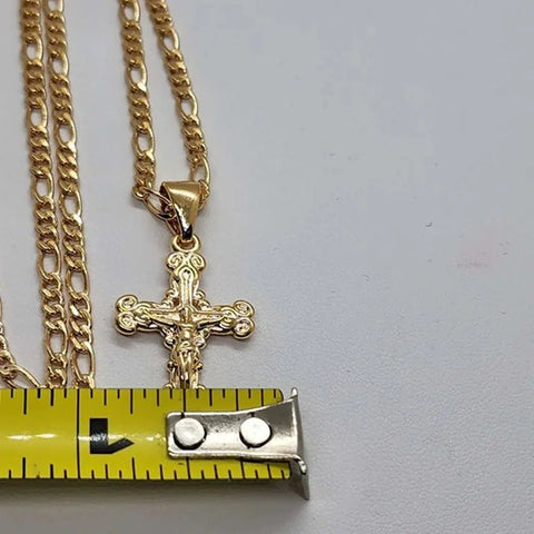 Brand NEW  Brazilian 18k Gold Filled Cross Necklace