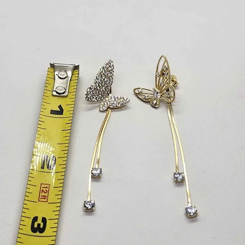 Brand New   Sterling Silver 925 Butterfly Earrings