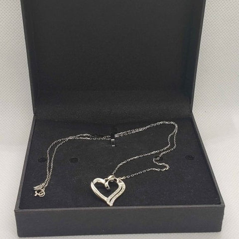 Brand New Sterling Silver 925 Heart Necklace