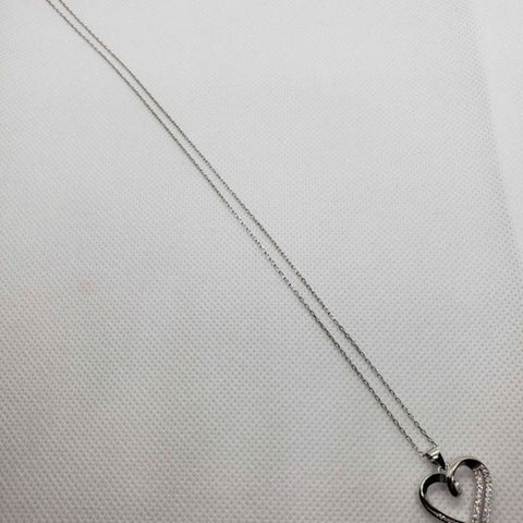 Brand New Sterling Silver 925 Heart Necklace