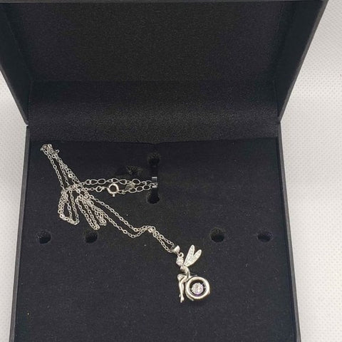 Brand New Sterling Silver 925 Tinker Bell Necklace