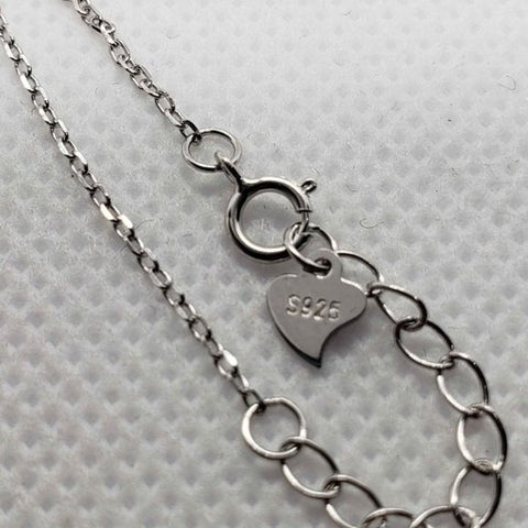 Brand New Sterling Silver 925 Infinite & Heart Necklace