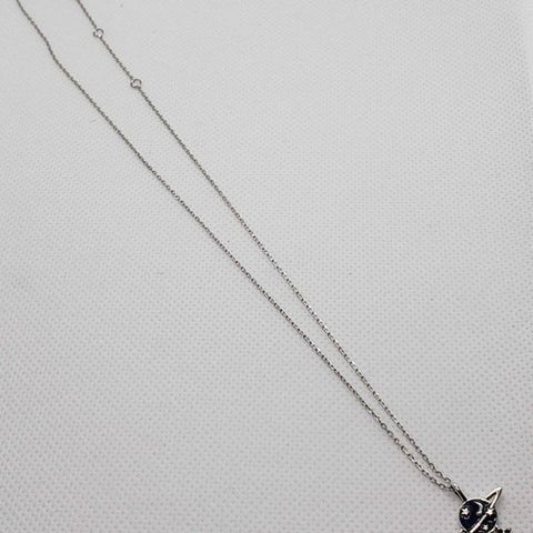 Brand New Sterling Silver 925 Galaxy w/Cz stones Necklace