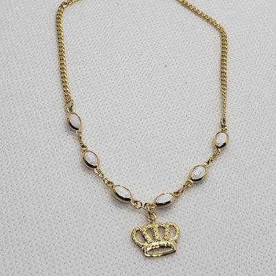 Brand New Brazilian 18k gold filled Crown Anklet