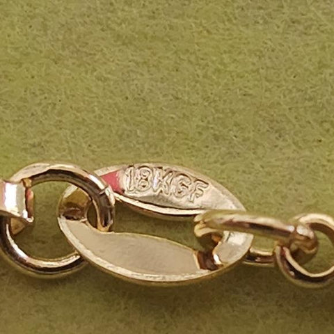 Brand New Brazilian 18k Gold Filled Figaro Bracelet