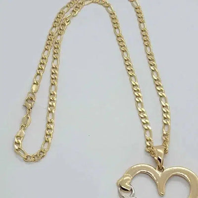 Brand New Brazilian 18k Gold Filled HEART Necklace