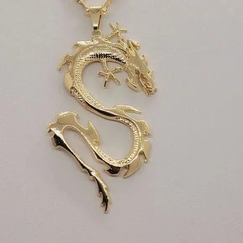 Brand New Brazilian 18k Gold Filled Dragon Necklace