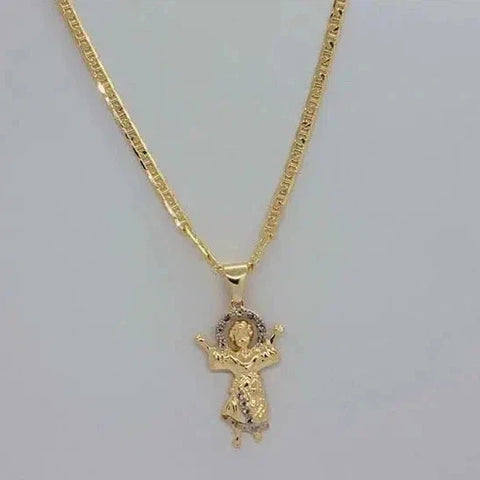 Brand New Brazilian 18k Gold Filled El Nino Divino Necklace