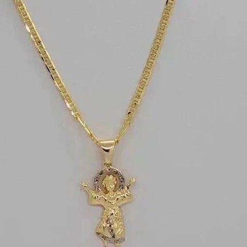 Brand New Brazilian 18k Gold Filled El Nino Divino Necklace