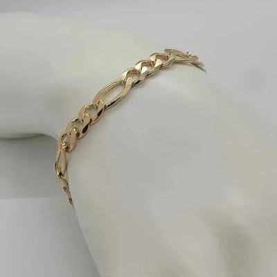 Brand New Brazilian 18k Gold Filled Figaro Bracelet