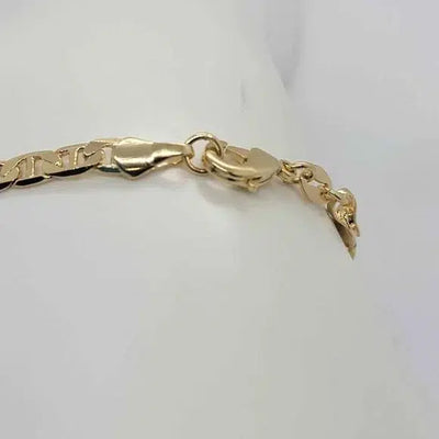 Brand New Brazilian 18k Gold Filled 2 elephants & Heart Bracelet