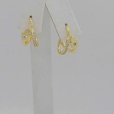 Brand New Sterling Silver 925 Hamsa Earrings