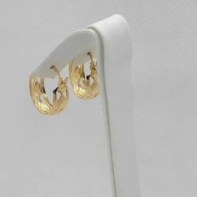 Brand New Brazilian 18k Gold Filled Earrings