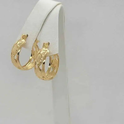 Brand New Brazilian 18k Gold Filled Earrings