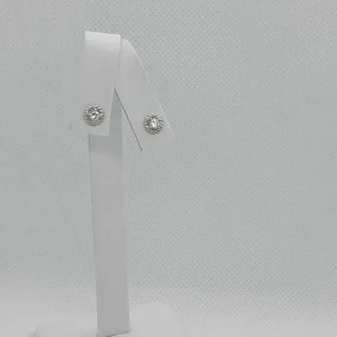 Brand New Sterling Silver 925 small round earrings