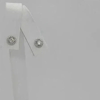 Brand New Sterling Silver 925 small round earrings